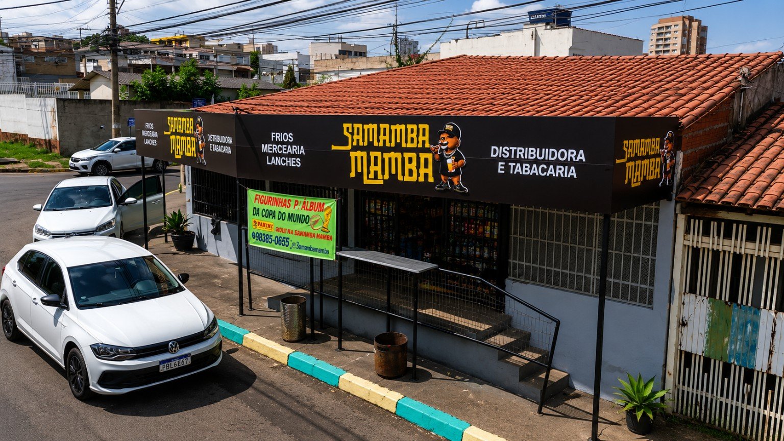 Fachada da SamambaMamba Distribuidora e Locações